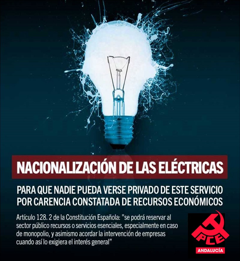 Nacionalización eléctricas YA!!