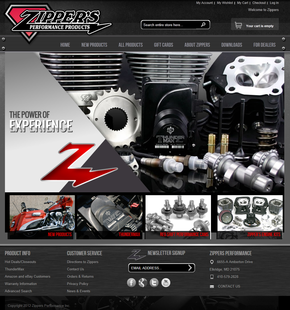 VTwin News Zipper’s Performance Products Launches a New  Site