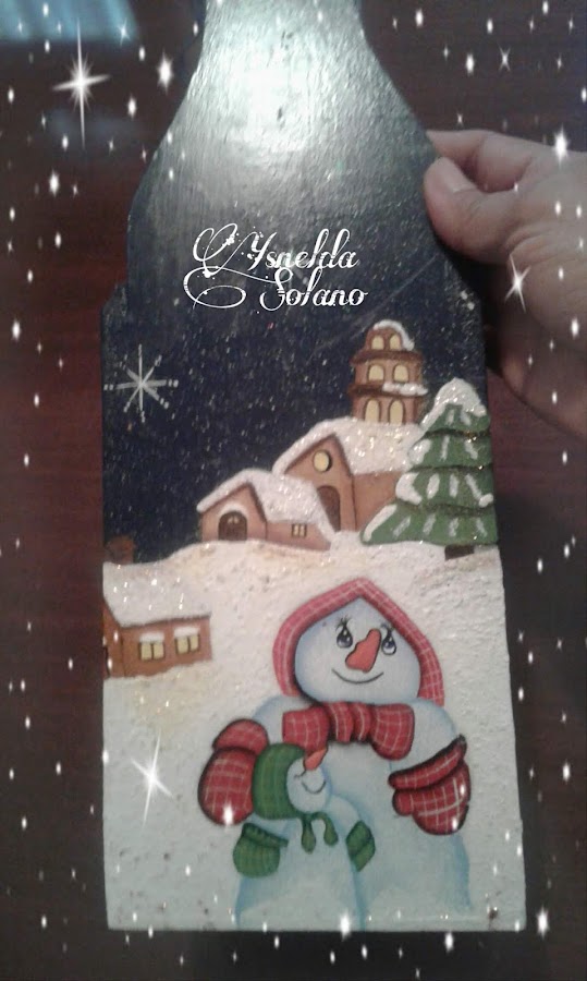 Porta-botella-para-la-Mesa-Navideña