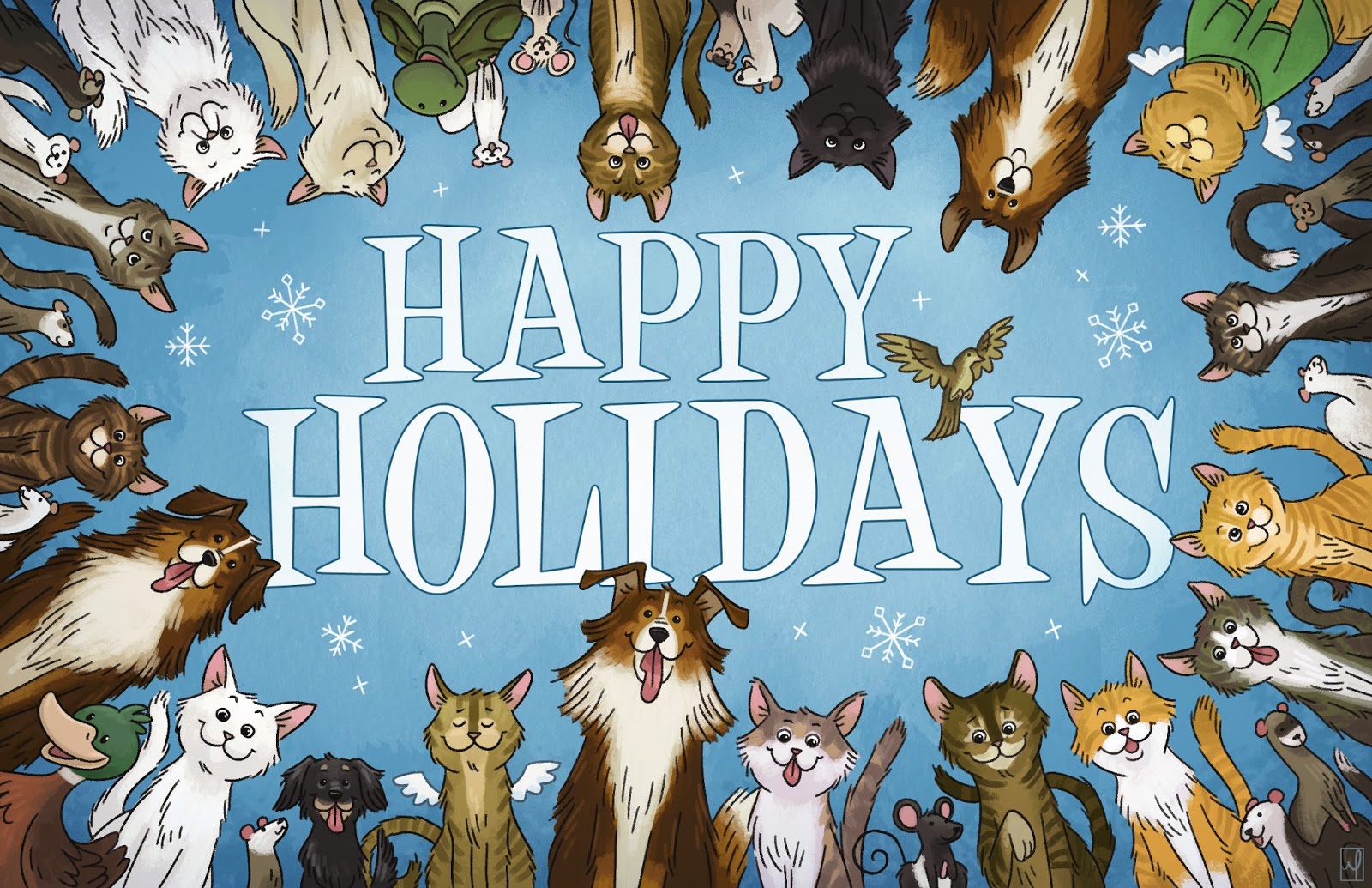 The Art of M. S. Corley: Holiday Vet Card 2013
