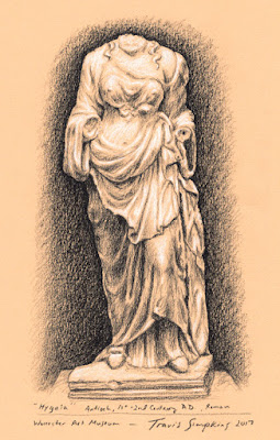 Hygeia. Goddess. Ancient Rome. Worcester Art Museum. by Travis Simpkins