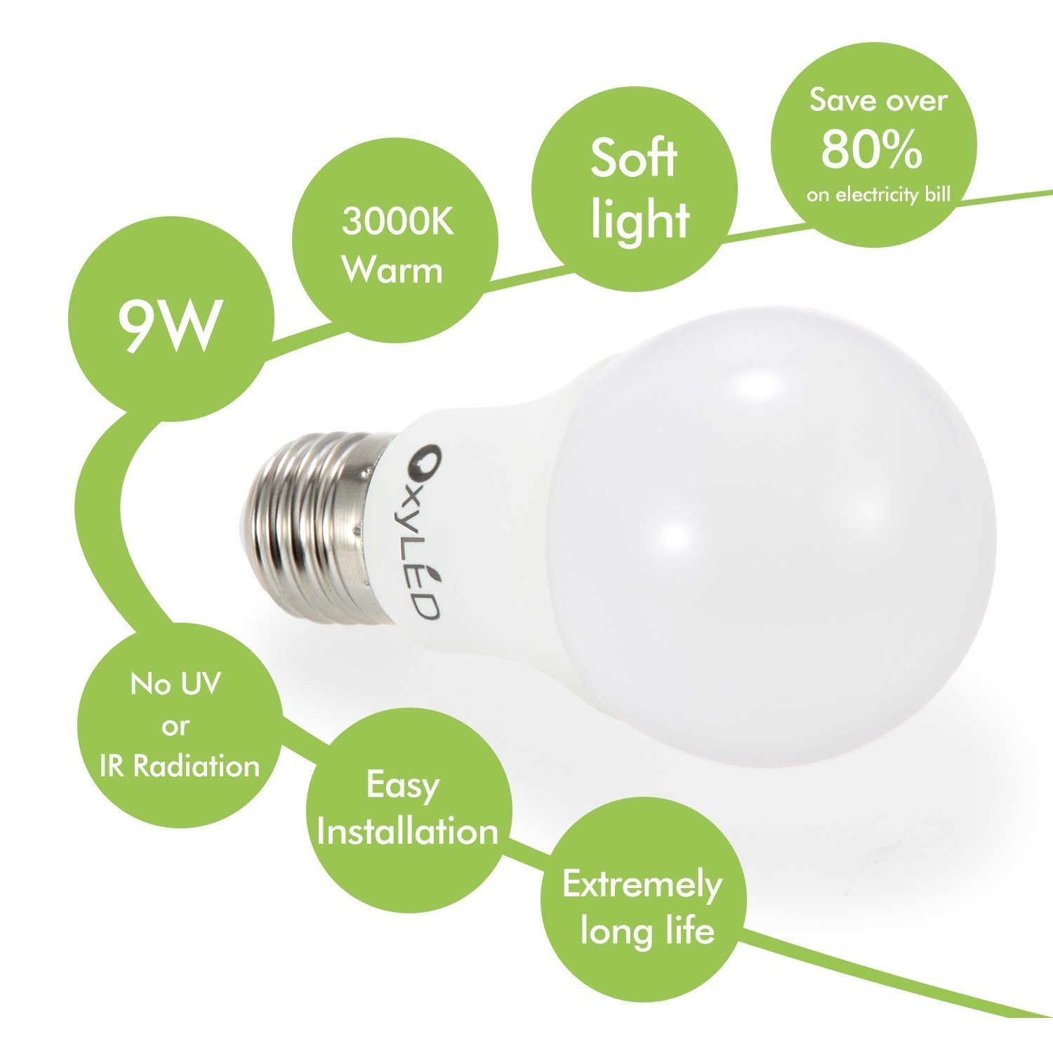 Recensione OxyLED Set di 6 Lampade LED a bulbo A19 E27 da 9W Hi Tech Review -> Lampade A Led Quali Comprare Recensione OxyLED Set di 6 Lampade LED a bulbo A19 E27 da 9W Hi Tech Review -> Lampade A Led Quali Comprare