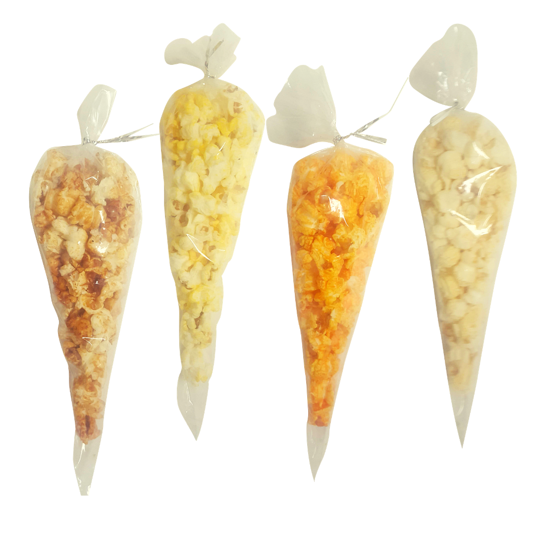 Sweet and Salty Popcorn Cone Bags For Sale Online Just Popped