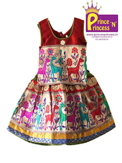 Kids Ethnic traditional pattu pavadai Kids Ethnic traditional pattu pavadai