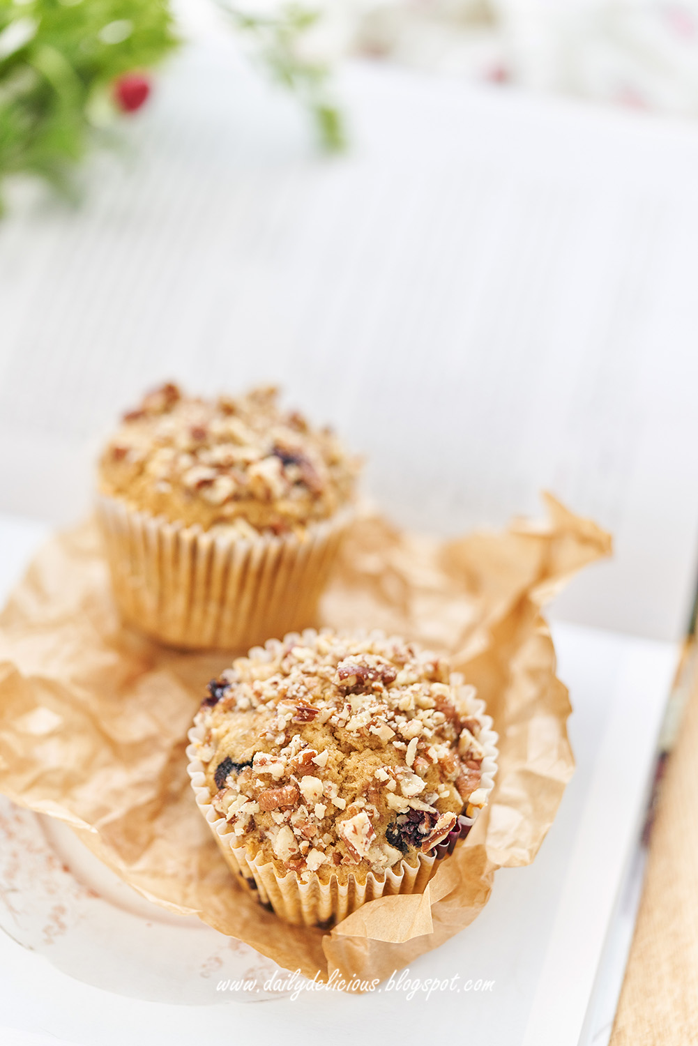 dailydelicious Banana, Blueberry cupcakes