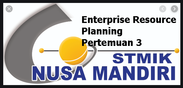 E Learning Kunci Jawaban Enterprise Resouce Planning Nusa Mandiri Pertemuan 3
