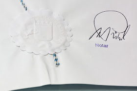 Unterschrift eines Notars