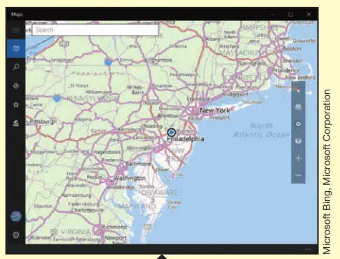 Figure 11 Windows Maps App