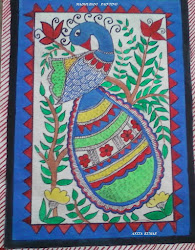 madhubani paintings peacock handmade nature craft madhu elephant