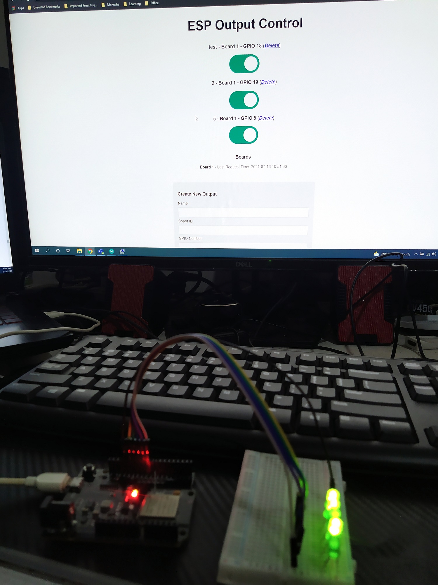 Control Arduino ESP32 ESP8266 over the internet