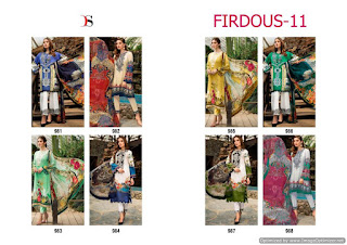 Deepsy Manufacture Firdous vol 11 Pakistani Suits