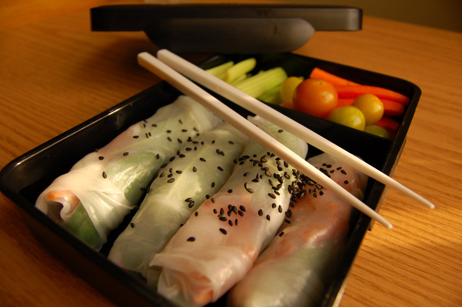 Meals With Morri: The Bento Box Snapshot: Lox Sans a Bagel Spring Roll