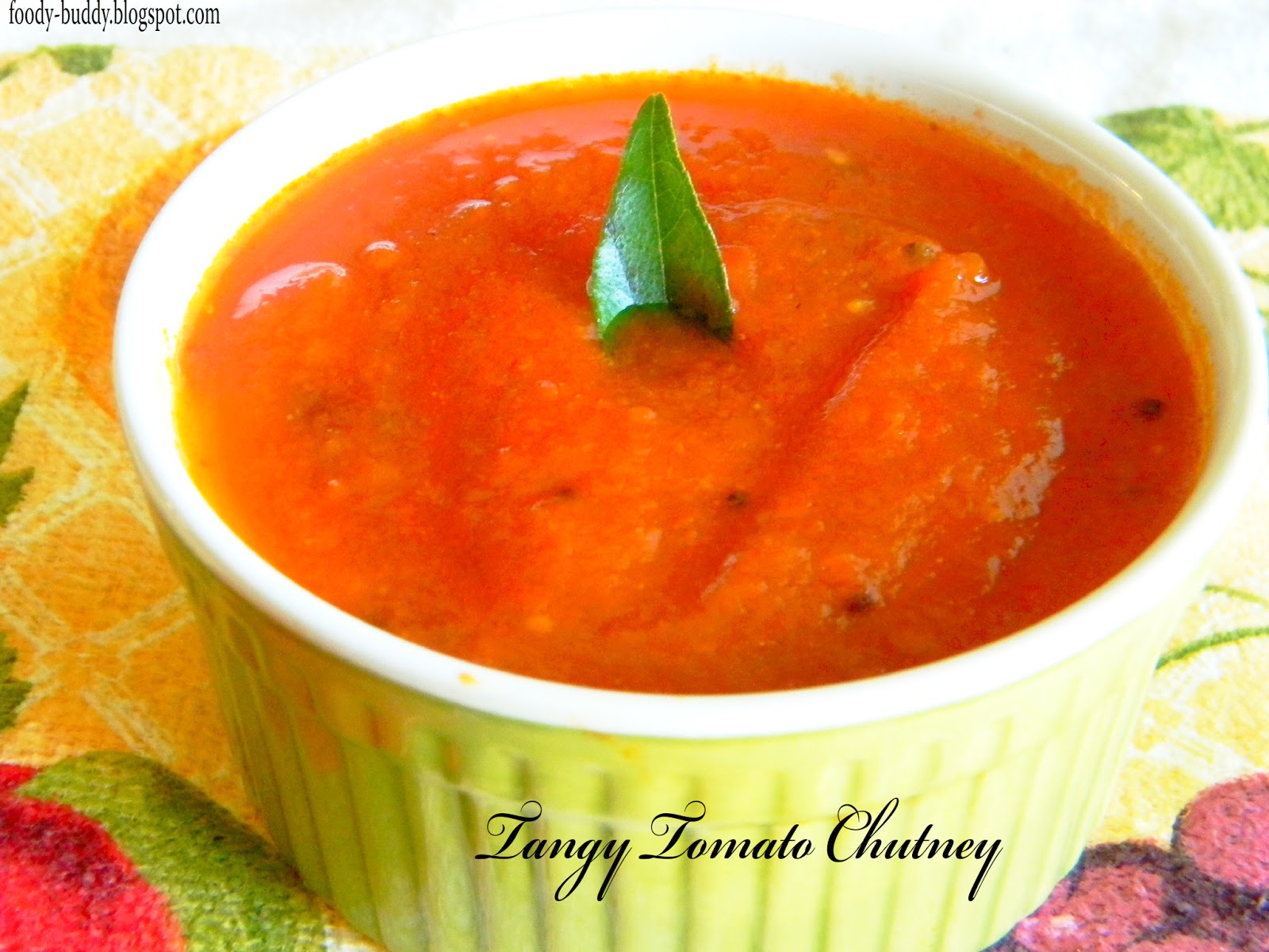Foody Buddy EASY TOMATO CHUTNEY THAKKALI CHUTNEY