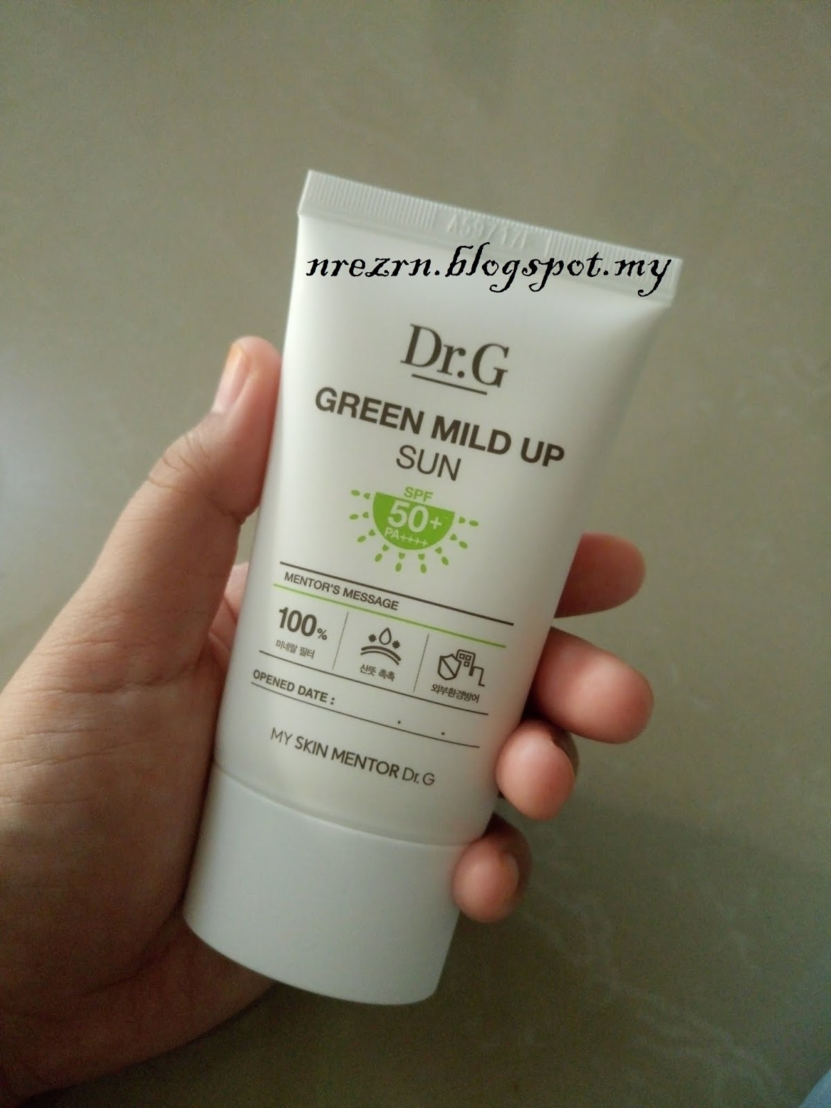 Skincare: Dr. G Green Mild Up SUN SPF 50+ PA ++++ Review
