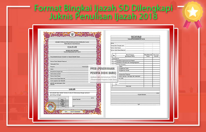 Format Ijazah SD Dilengkapi Juknis Penulisan Ijazah 2018