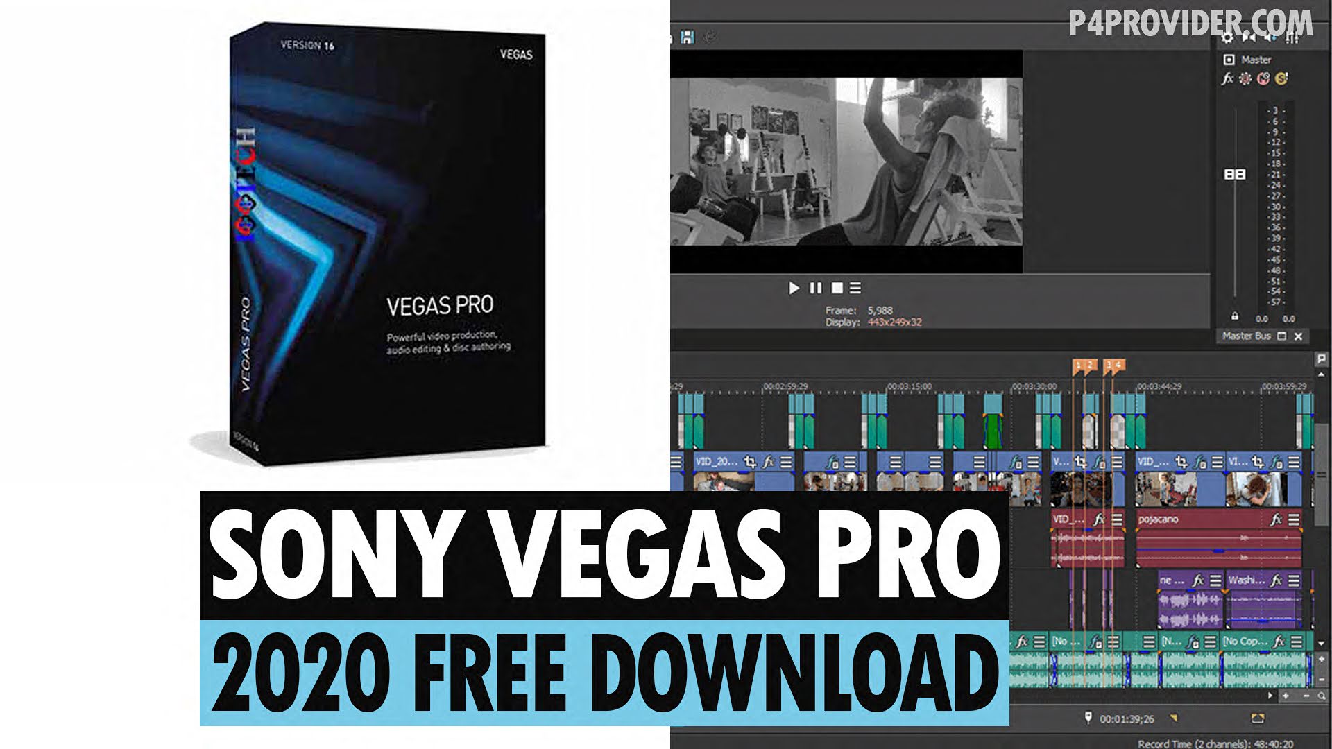 sony vegas pro free download 2020