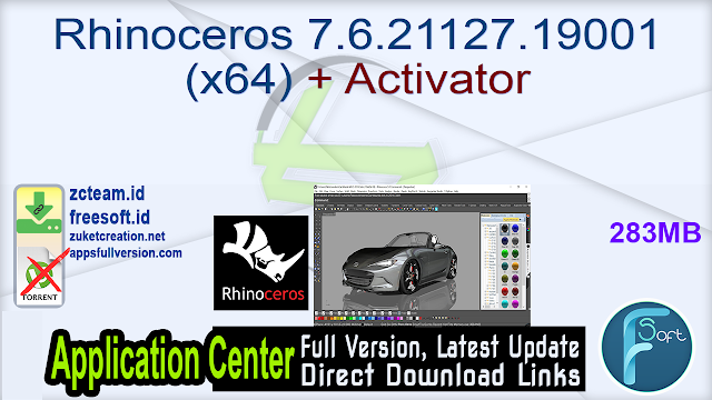 Rhinoceros 7.6.21127.19001 (x64) + Activator_ ZcTeam.id