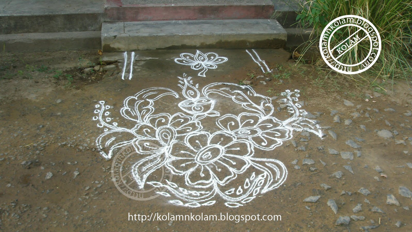 Tamil Cultural Kolam: Deepam Kolam