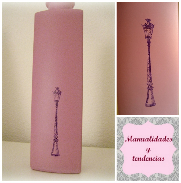 DIY Jarrones decorados con sellos y tinta stazon / How to stamp a vase
