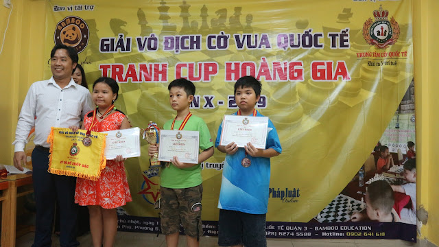 Giải cờ vua Quốc Tế tranh cup Hoàng Gia lần X - 2019