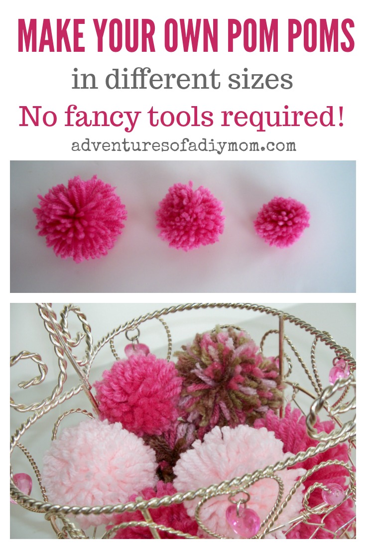 How to Make Yarn Pom Poms Adventures of a DIY Mom
