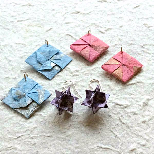 How to Make Origami Earrings in Three Pretty Styles
