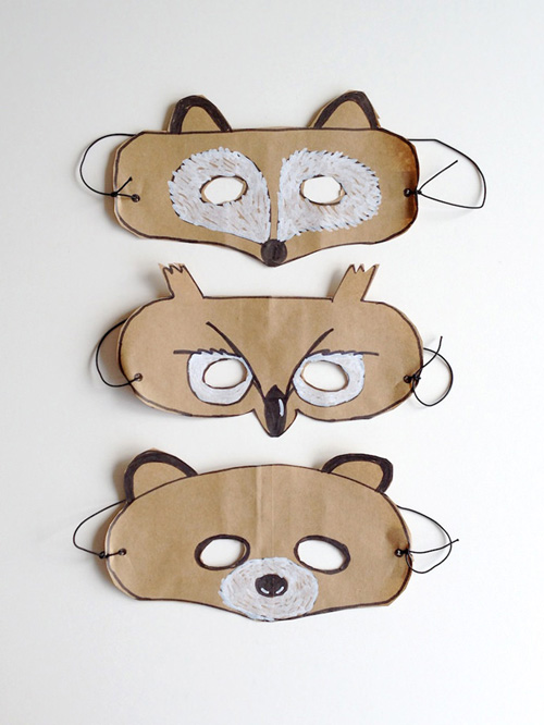 My Owl Barn: Brown Paper Bag Animal Headbands and Masks
