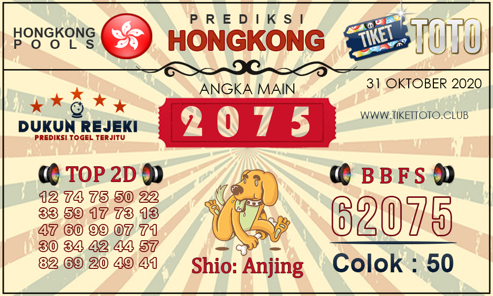 Prediksi Togel HONGKONG TIKETTOTO 31 OKTOBER 2020