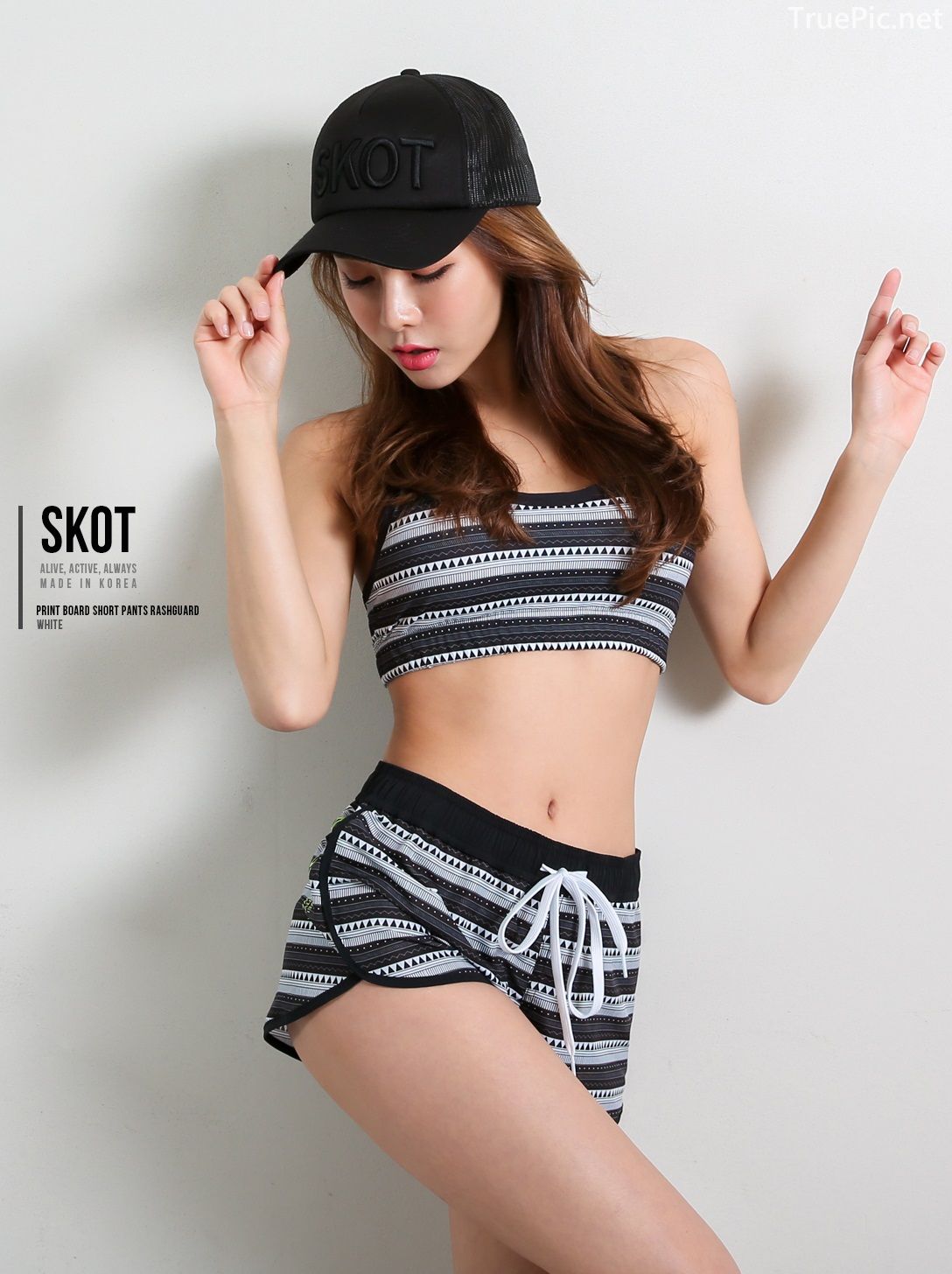 An Seo Rin - Short Shorts Fitness set - Korean model and fashion - Picture 1