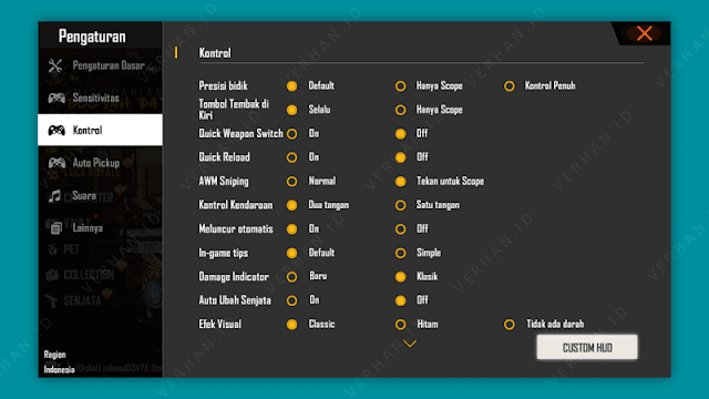 settingan kontrol free fire settingan kontrol free fire