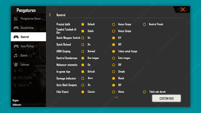 settingan kontrol free fire