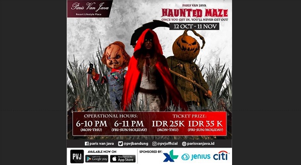 Halloween Haunted Maze Paris Van Java 2018