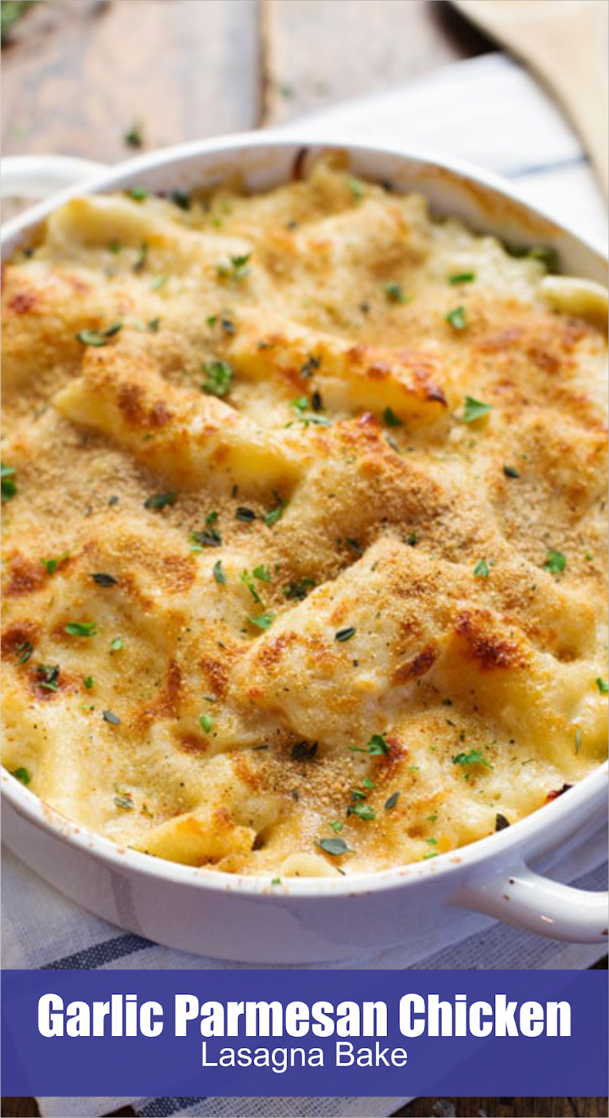 Garlic Parmesan Chicken Lasagna Bake Alleysia Razita