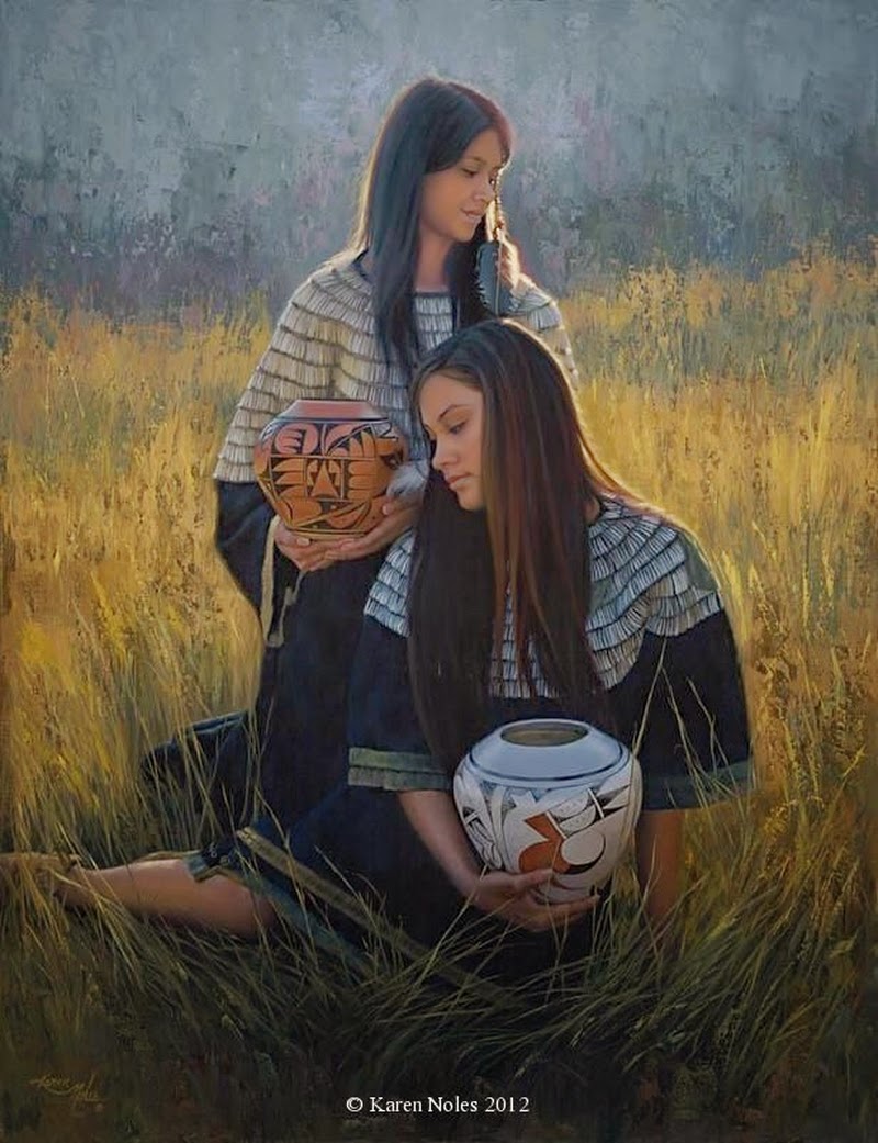 Available Western and Native American Painter Karen Noles DANCE