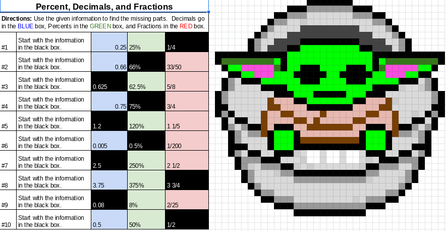 Pixel Art Activities