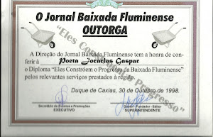 JORNAL BAIXADA FLUMINENSE>OUTORGA>POETA JOCARLOS GASPAR