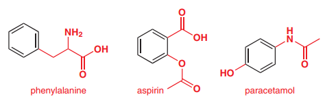 phenylalanine aspirin O paracetamol