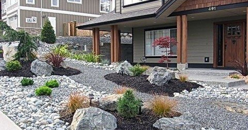 16 Beautiful Front Yard Rock Landscaping Ideas For Your Lovely Garden