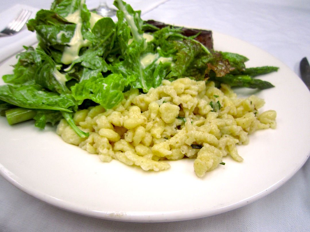 Red Mangos Herb Spaetzle