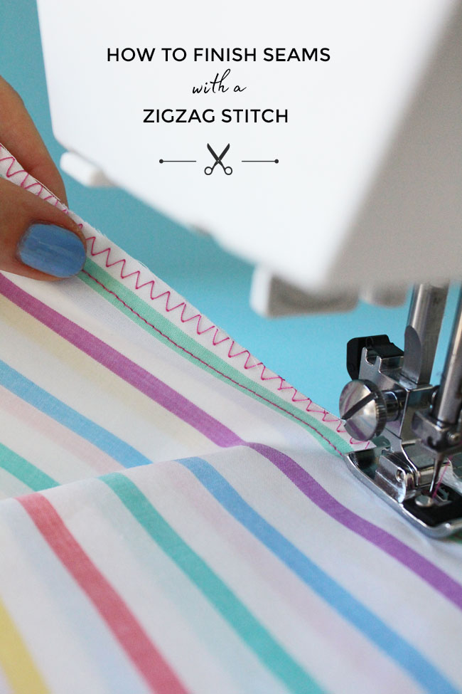 How to Finish Seams with a Zigzag Stitch - Tilly and the Buttons