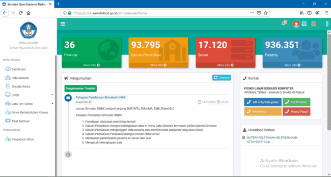 Alamat dan Cara Login Pendataan Peserta Simulasi UNBK Tahun 2020 3 Alamat dan Cara Login Pendataan Peserta Simulasi UNBK Tahun 2020 3