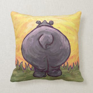 Animal Parade Hippo Pillow