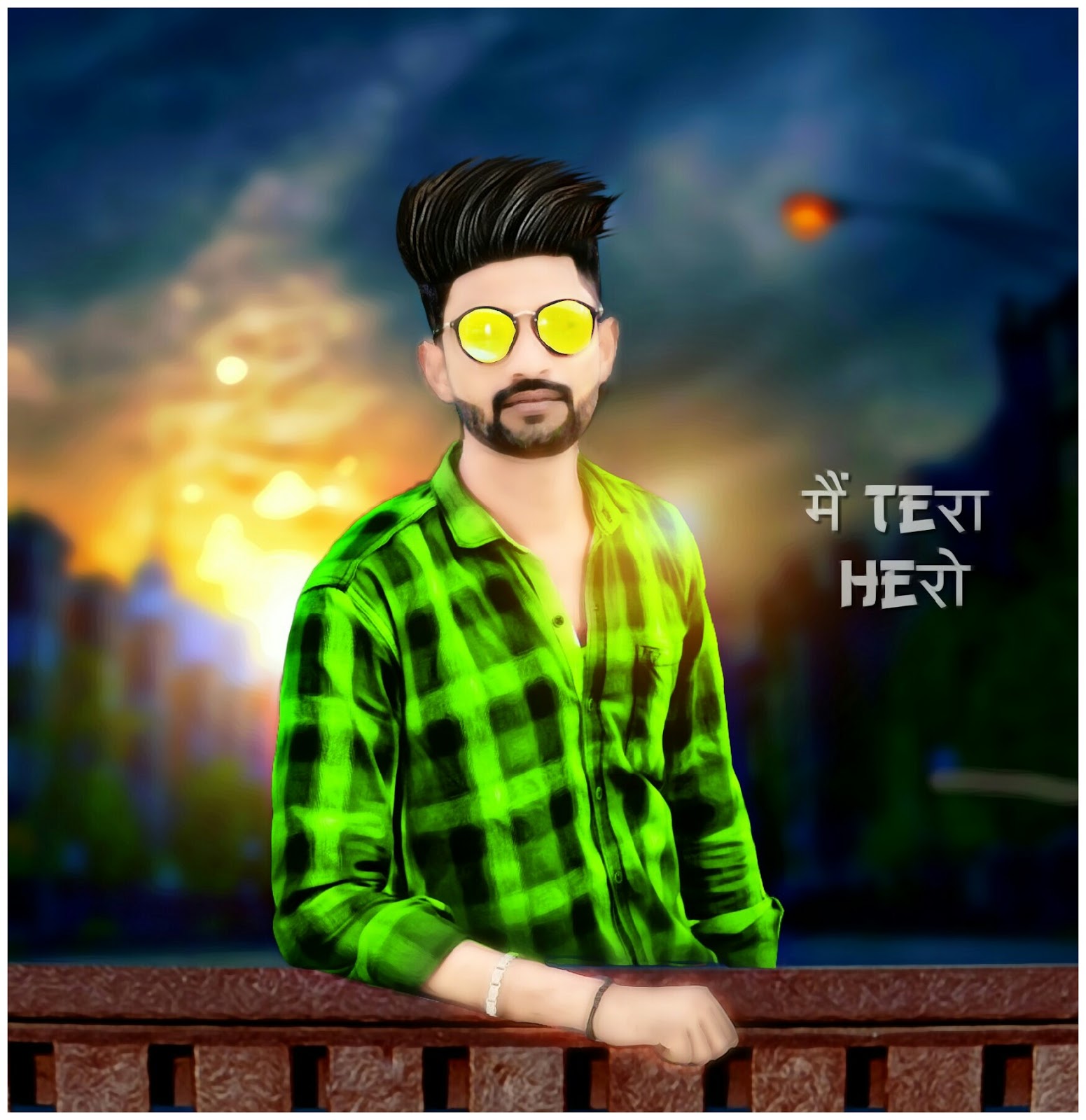 SSA EDITING PicsArt face glow + hair style & Tshirt color change