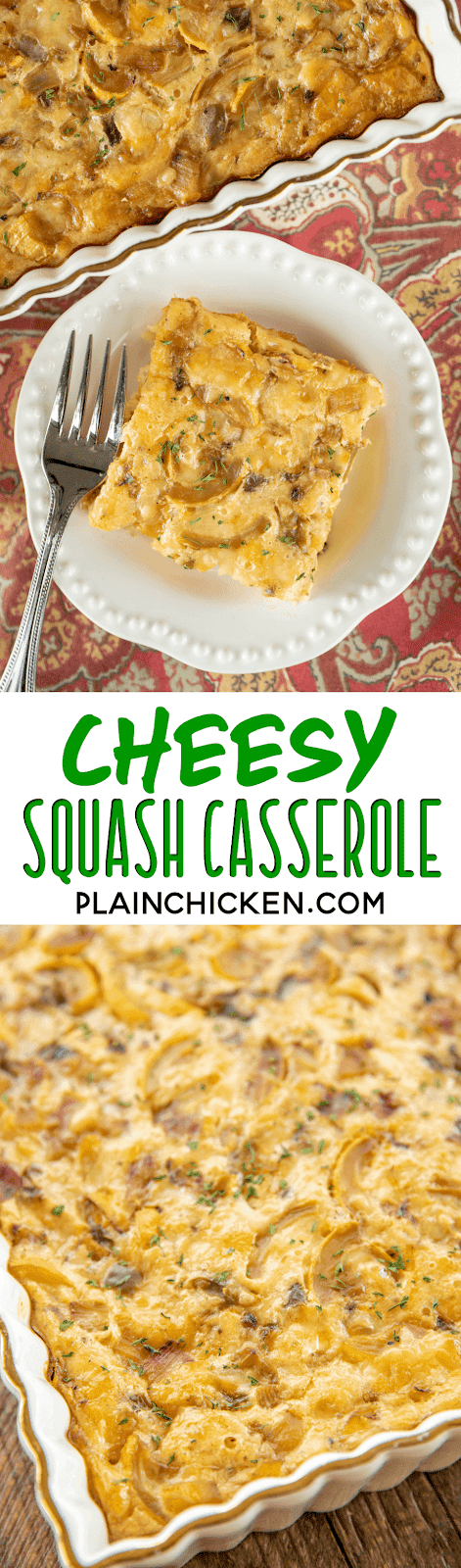 Cheesy Squash Casserole | Plain Chicken®