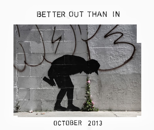 New Street Art Piece By Banksy Somewhere In The World - Dubbed "Better Out Than In" October 2013 2