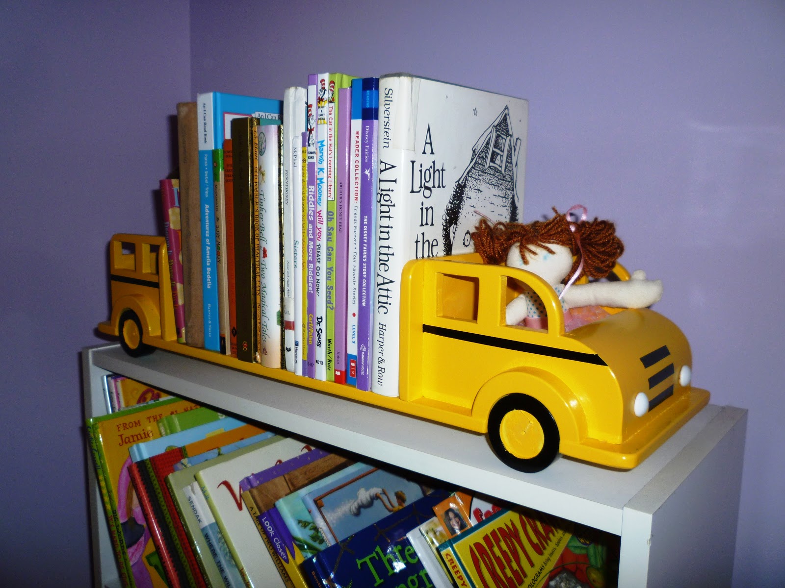 My Favorite Stripper School Bus Bookshelf