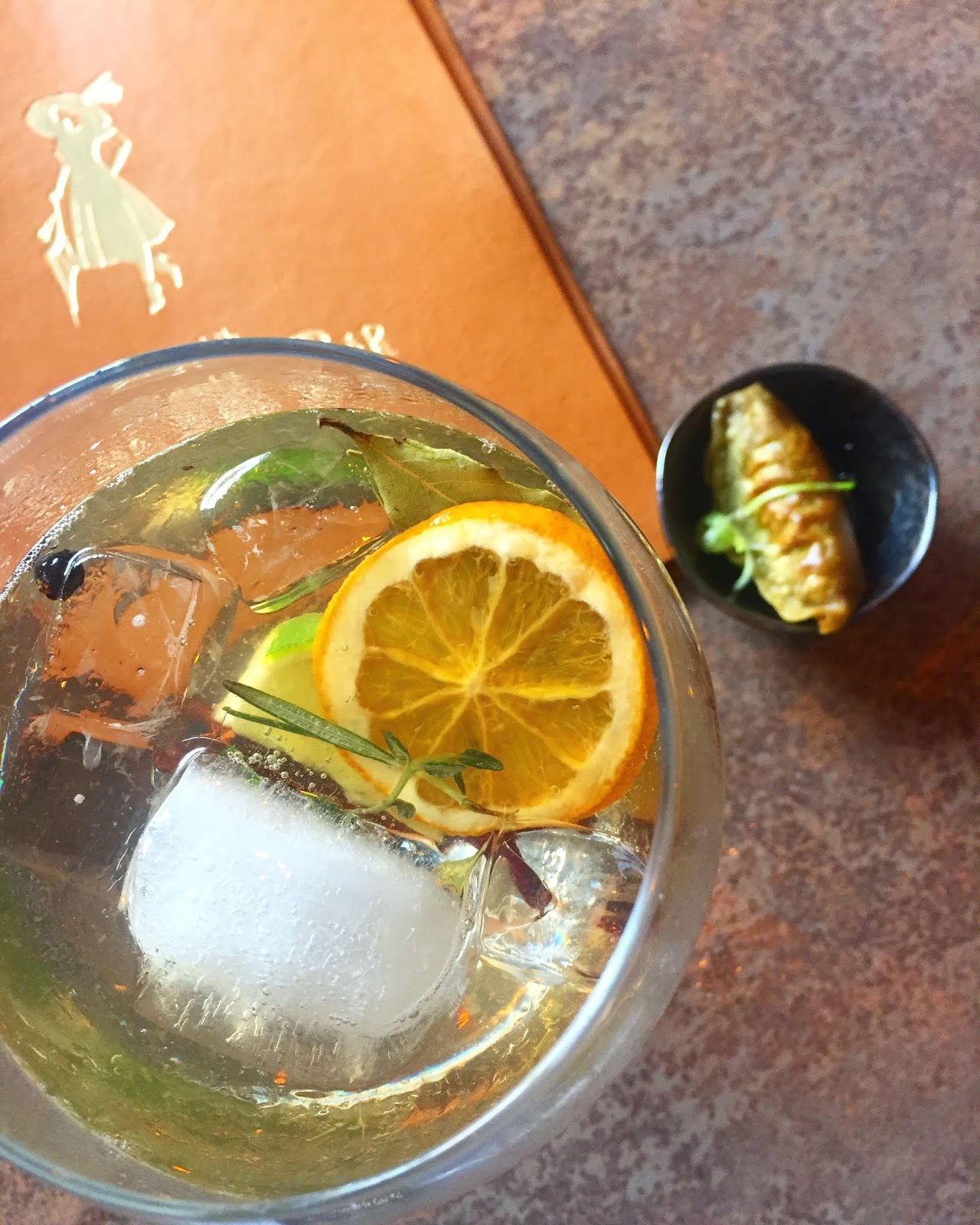 London Dry Gin, Indian Masala Chai, Lemonade and Lychee London Dry Gin, Indian Masala Chai, Lemonade and Lychee