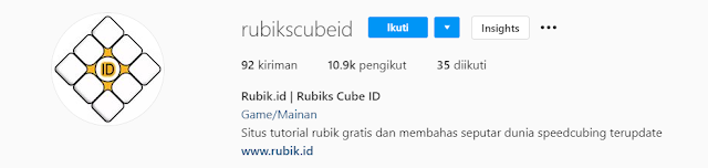 instagram rubik's cube indonesia