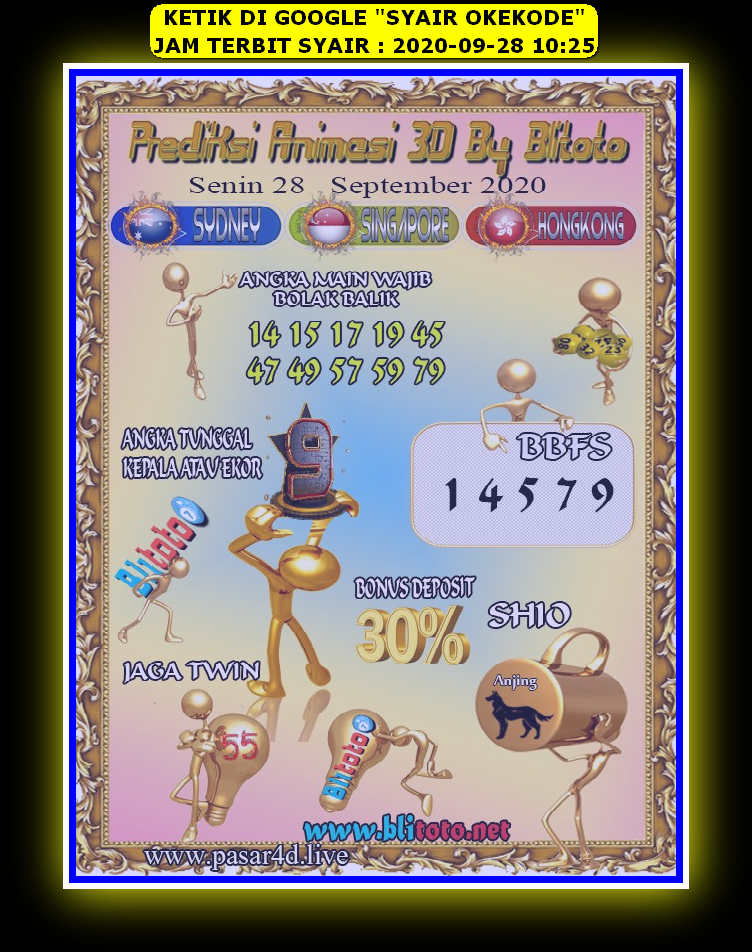 Syair sdy 28 September 2020 KODE SYAIR SGP SYAIR HK