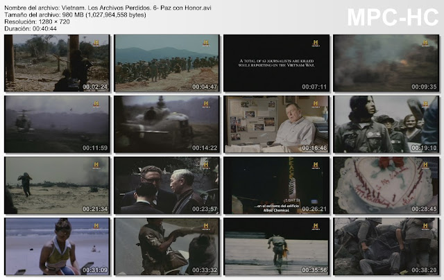 History|Vietnam Los Archivos perdidos|6/6|DVDRip|6GB|MEGA